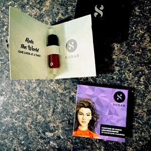 New unused Sugar 2pc set contour highlighter in Champagne & lipstick in Rust